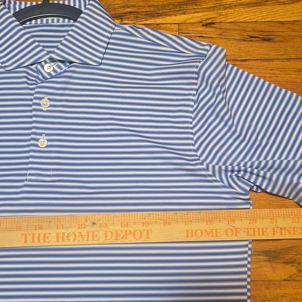 Holderness & Bourne Tailored Fit "The Barnes" Polo Fiji & White- Small - Picture 9 of 10